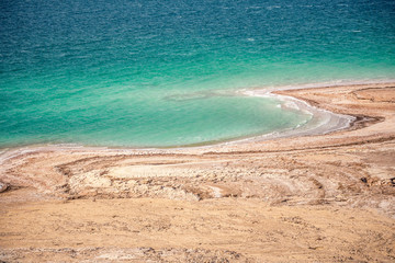 View of Dead Sea coastline