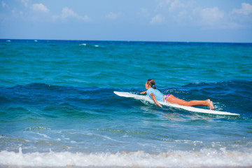 Girl with surf