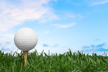 Golf, Grass, Golf Ball.