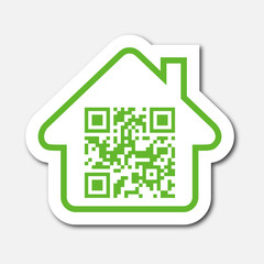 Logo maison et QR code.