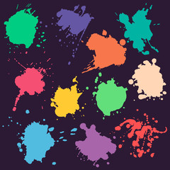 colorful stains