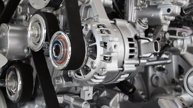 Car engine closeup, Part of car engine