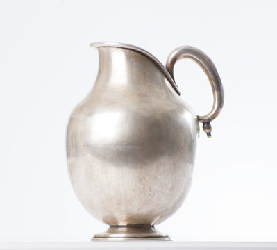 Old silver jug..