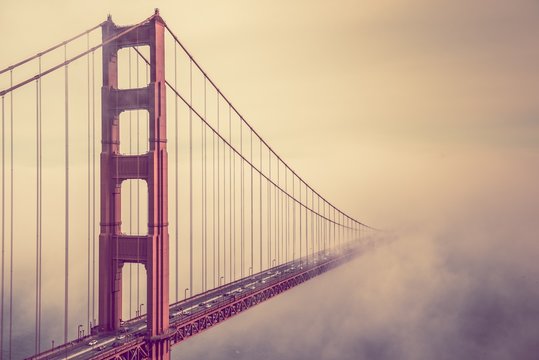 Golden Gate Into the Fog