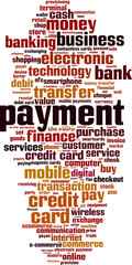 Payment word cloud concept. Vector illustration