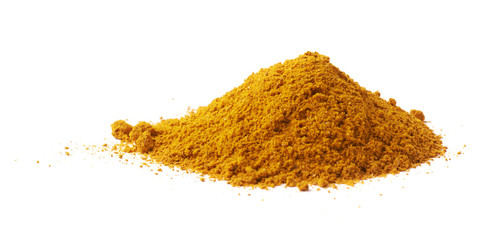 Pile of yellow curry powder