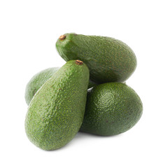 Green avocados composition isolated