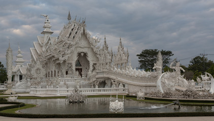 Thailand, Norden, Chiang Rai, Tempel, Abends, Sonnenuntergang, Wat Rong Khun