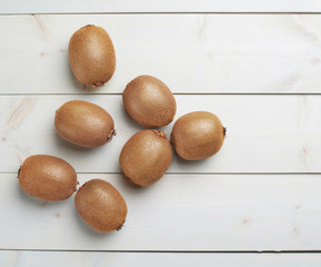 Pile of multiple kiwifruits