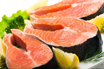 Salmon, Seafood, Prepared Fish.