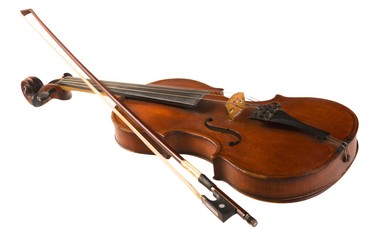 Violin, Musical Instrument, Isolated. © BillionPhotos.com