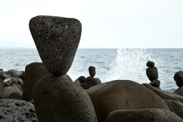 Fototapeta na wymiar Balanced Stones