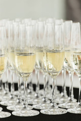 champagne glasses