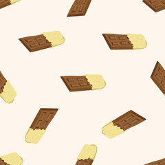 chocolate , cartoon seamless pattern background