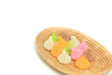 Traditional Thai style sweet dessert (A-lua). Made from Wheat fl