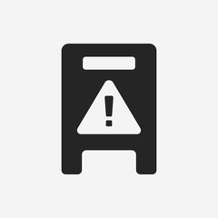 caution wet floor icon