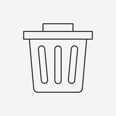 trash can line icon