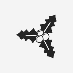 Christmas wreath icon