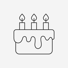 cake line icon