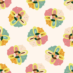 flower , cartoon seamless pattern background