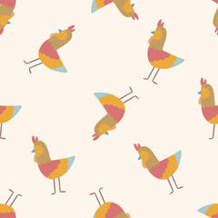 bird cartoon , cartoon seamless pattern background