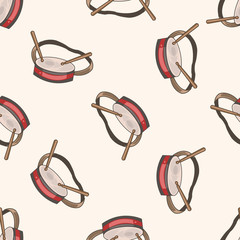circus props , cartoon seamless pattern background