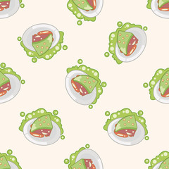 decorating cake icon 10, cartoon seamless pattern background