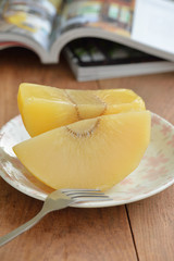 Breadfruit in Syrup Sakay Chuem Sakay Chuem Thai Dessert in plat