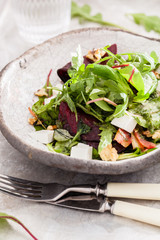 beetroot salad with cheese