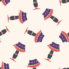 design lamp style , cartoon seamless pattern background