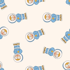 People winter , cartoon seamless pattern background