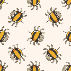 bug cartoon , cartoon seamless pattern background