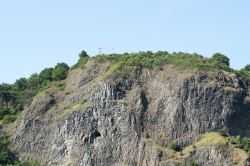 Erpeler Ley bei Erpel am Rhein, gegenüber Remagen