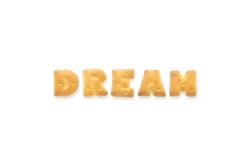 The Letter Word DREAM Alphabet  Cookie Biscuits