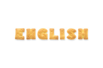 The Letter Word ENGLISH Alphabet Biscuit Cracker