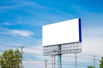 Blank billboard for new advertise.