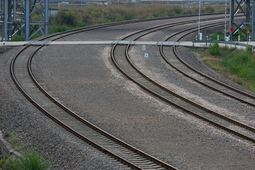 Fototapeta na wymiar Rail Road Tracks