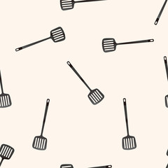 kitchenware spatula , cartoon seamless pattern background