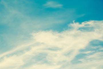 Fototapeta premium Natural cloud in sky. Vintage filter.