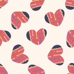 love heart cartoon , cartoon seamless pattern background