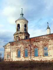 Naklejka premium Church of the Nativity of the Blessed Virgin. village Krasnopole