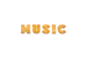 The Letter Word MUSIC Alphabet Biscuit Cracker