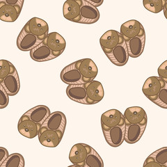 Baby supplies slippers , cartoon seamless pattern background