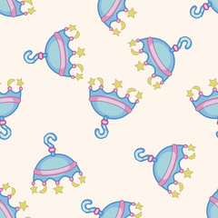 baby hanging , cartoon seamless pattern background