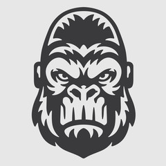 Fototapeta premium Gorilla Head Logo Mascot Emblem