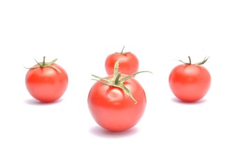 fresh tomatoes  isolated on white background