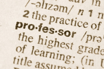 Dictionary definition of word profesor