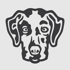 Dalmatian Head Logo Mascot Emblem
