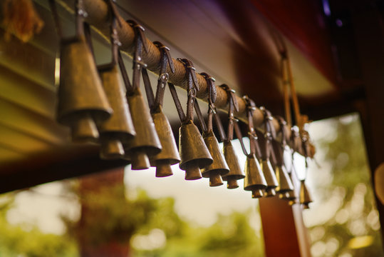 Close-up of bells