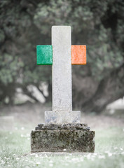 Gravestone in the cemetery - Ireland